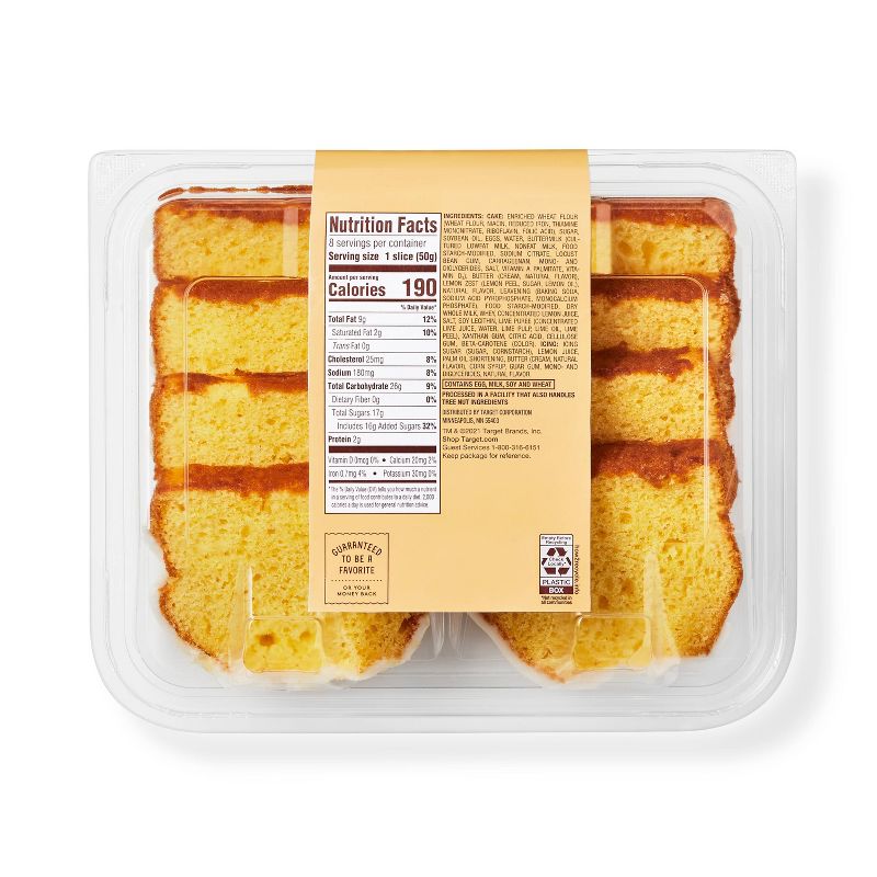 Iced Lemon Sliced Loaf Cake - 14.1oz - Favorite Day™