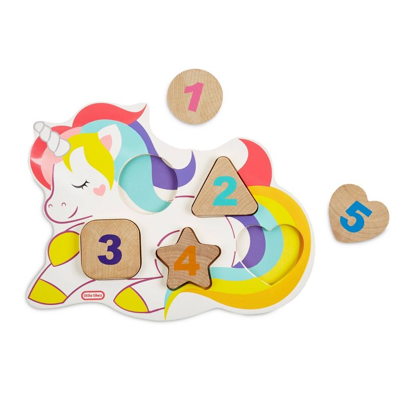 Wooden Critters Number Puzzle - Unicorn