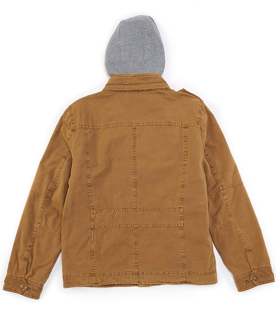 Levi's&reg; Twill Hooded Military Trucker Jacket