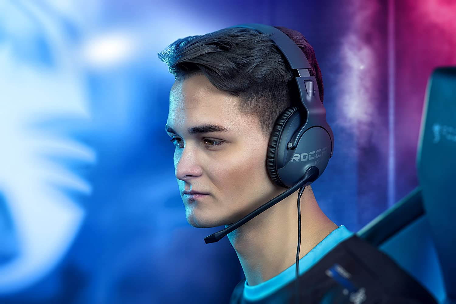 ROCCAT Khan Pro High Resolution Wired Gaming Headset with Microphone- Black