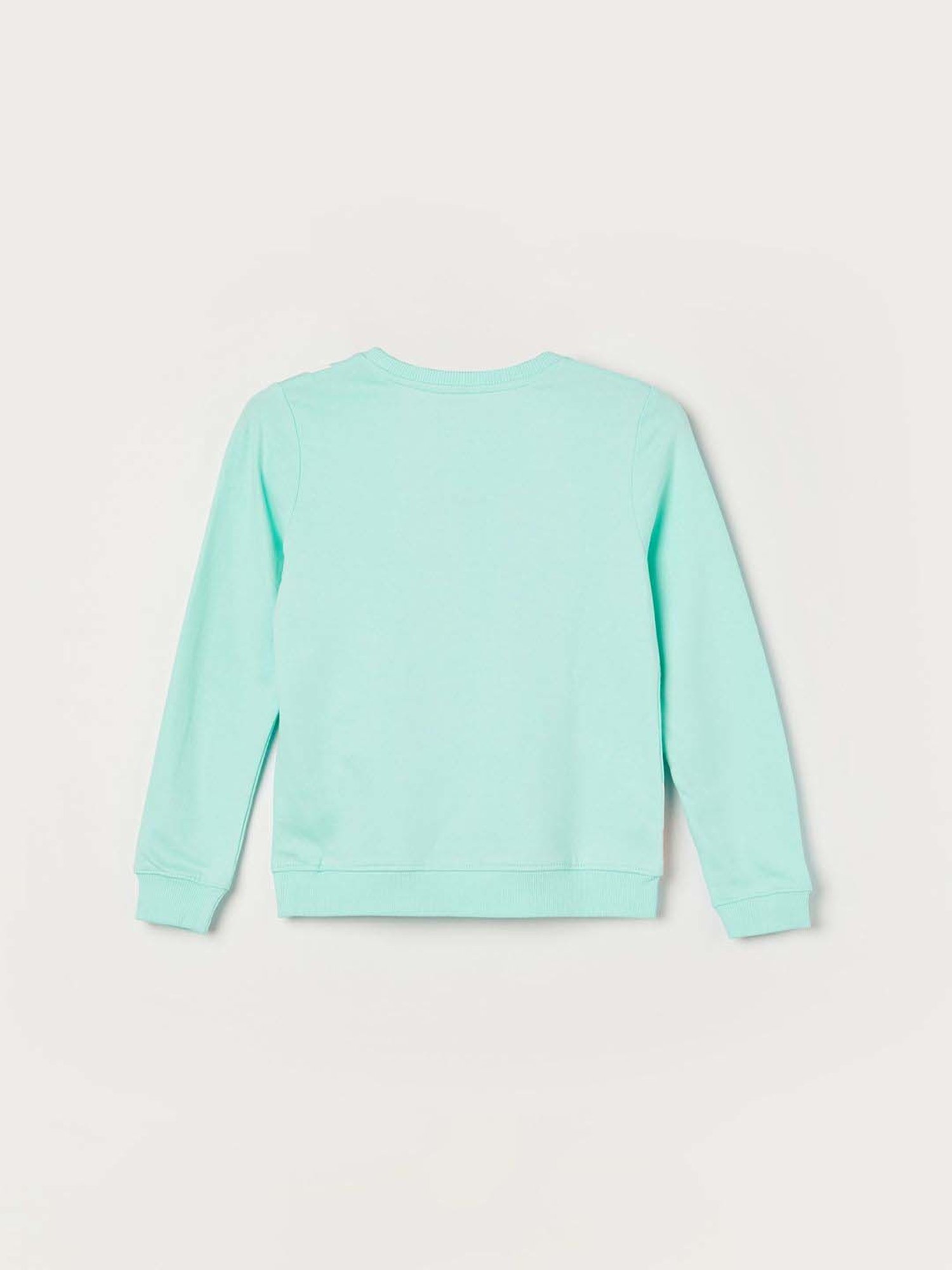 Fame Forever by Lifestyle Girls Blue Cotton Printed Full Sleeves Sweatshirt