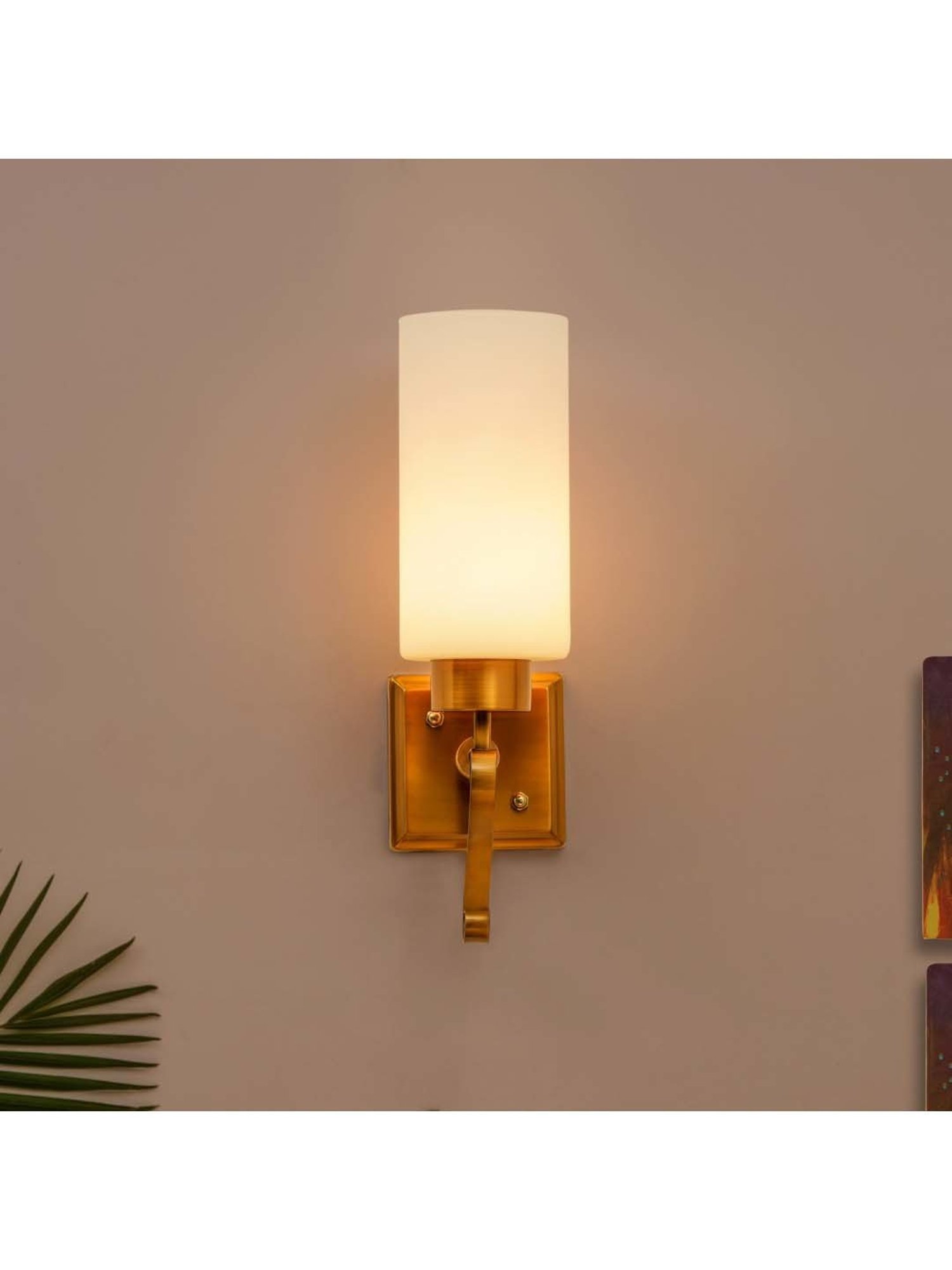 Fos Lighting 'Dish' Antique Gold & White Brass 5-In-1 Hanging Light