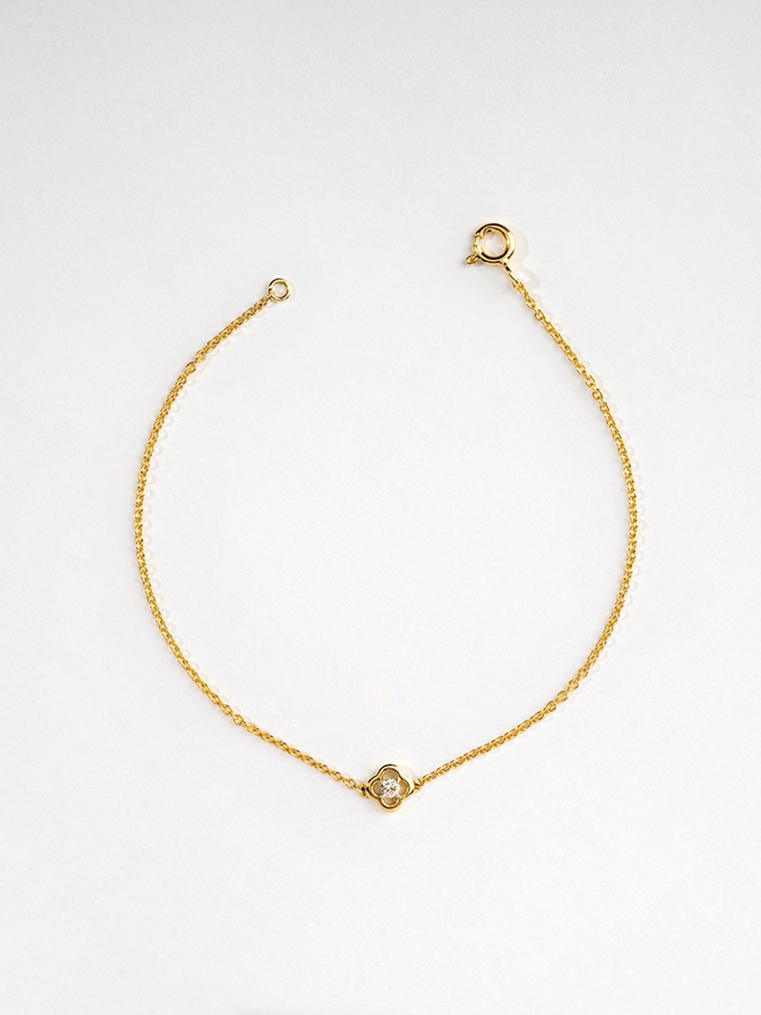 Mia by Tanishq Cupid Charm 14k Gold & Diamond Bracelet for Women