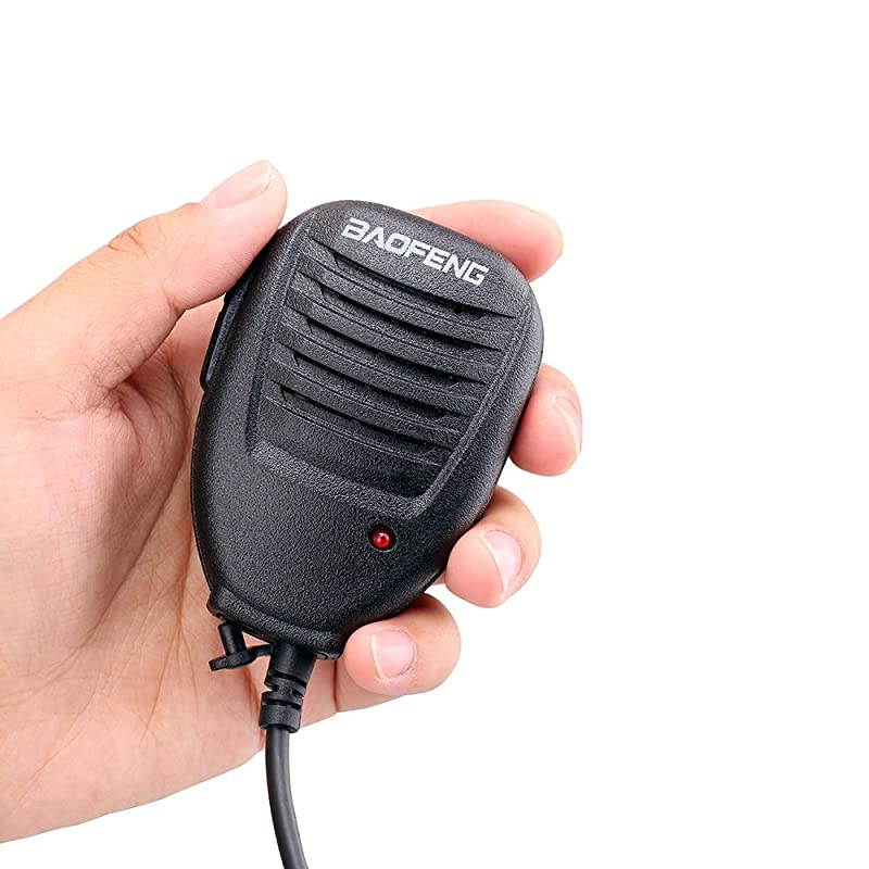 Talkie Handheld Speaker Mic, Shoulder Microphone for BaoFeng UV-5R 5RA 5RB 5RC 5RD 5RE 5REPLUS 3R+ Two Way Radio Accessories (2 Pack)