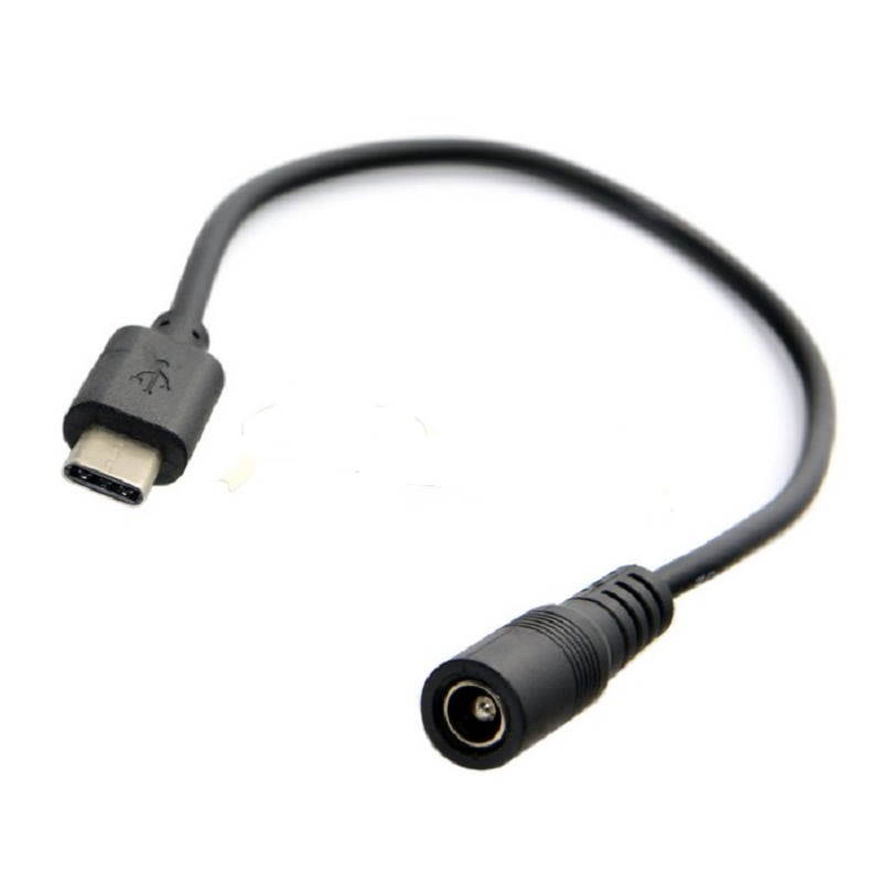 USB 3.1 Type C Male to DC 5.5X2.5mm Female Power Extension charge Cable for apple New Macbook (4in/10cm)