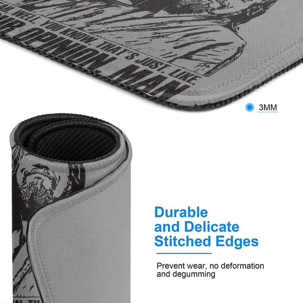 Adsfghrehr The Big Lebowski Customized Mousepad Non-Slip Rubber Base Mouse Pads for Computers Laptop Office Desk Accessories Mouse Pad (Horizontal)