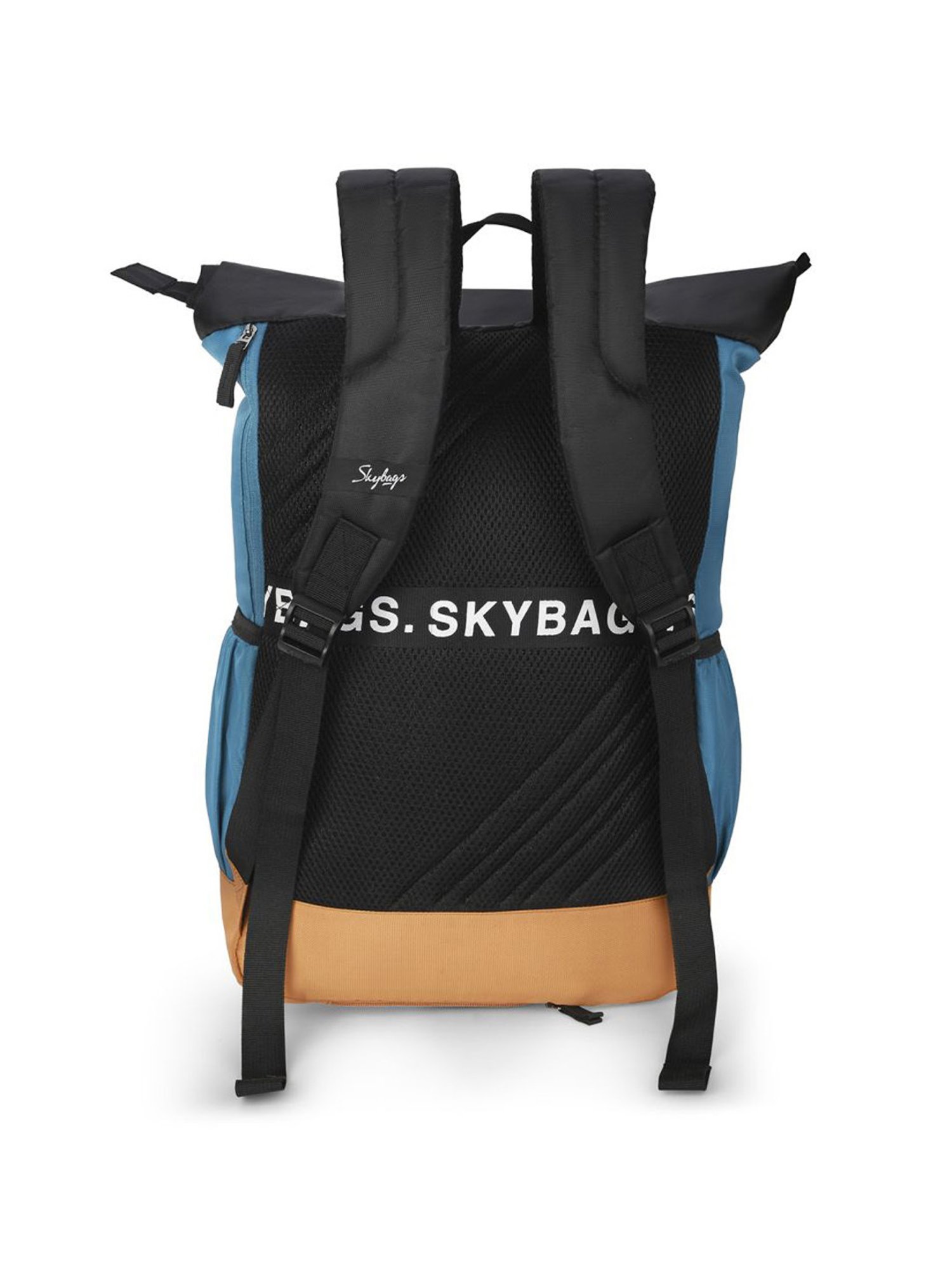Skybags Grad Plus 01 Teal & Brown Polyester Printed Laptop Backpack - 30 Ltrs