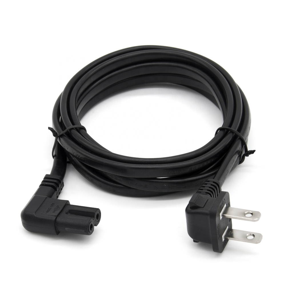 AMSK POWER L-Type 2-Prong 12 Ft 12 Feet AC Wall Cord for  CANON-PIXMA MG2120 MG2220 MG3120 MG3122 MG3220 PRINTER