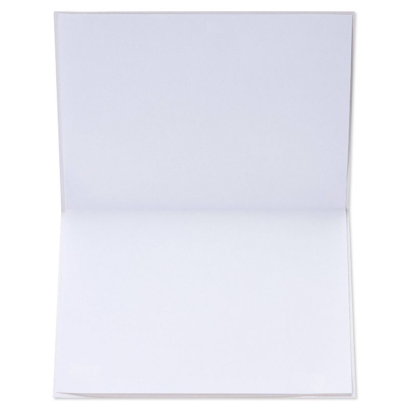White Card Stock Half Fold Greeting Cards for DIY Craft, Notes, Glossy and Matte (8.5 x 5.5 In Folded, 100 Sheets)