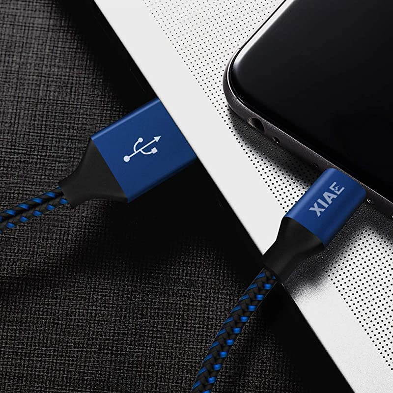 USB C Cable 5Pack 336610FT Nylon Braided Fast Charging Cable Aluminum Housing Compatible with Samsung Galaxy S10 S9 Note 9 8 S8 PlusLG V30 V20 G6Google PixelHuawei P30P20BlackBlue