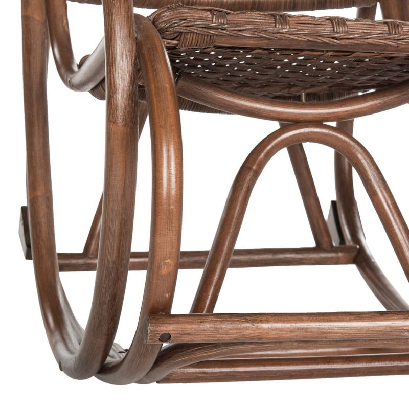 Wooden Rocking Chair Brown - Benzara