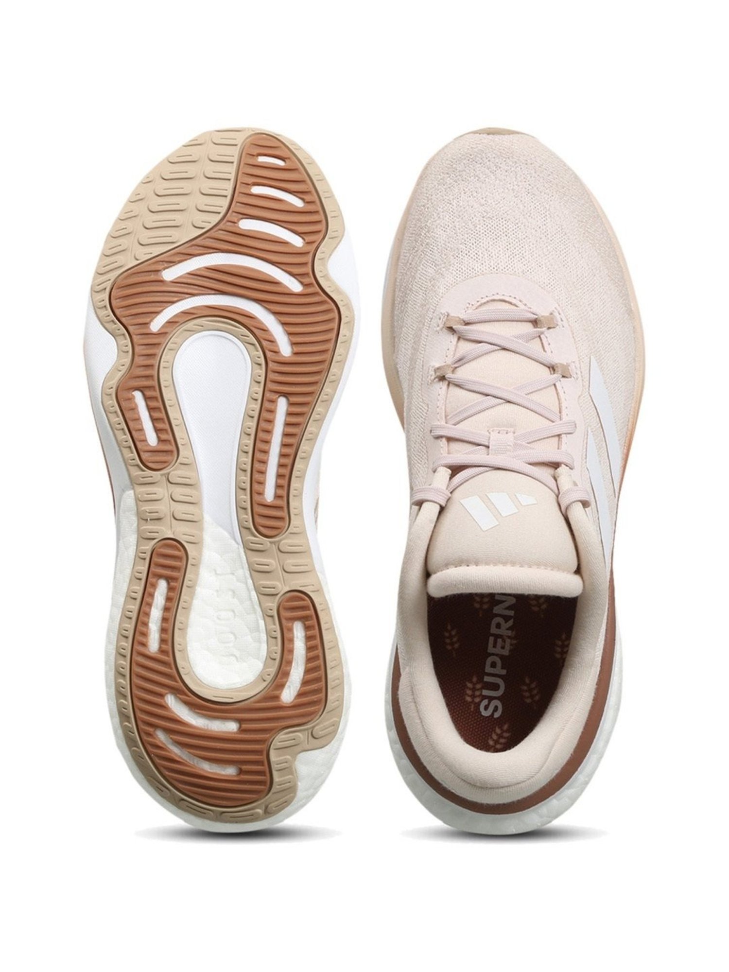 Adidas Women's SUPERNOVA 3 VEGAN Beige Running Shoes