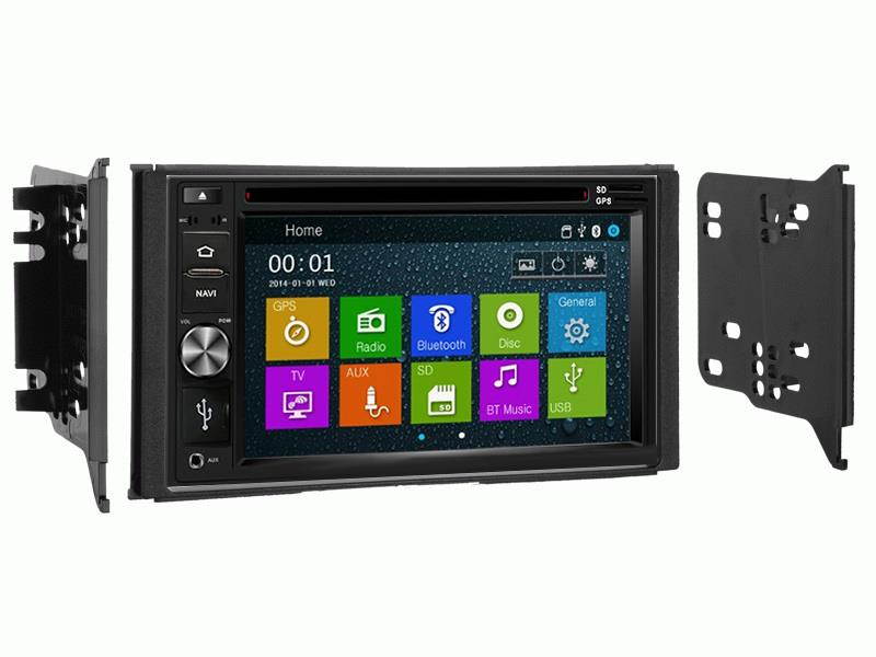 Otto Navi In Dash Navigation System DVD GPS Navigation Multimedia Radio and Dash Kit for Kia Sorento 2007-2009