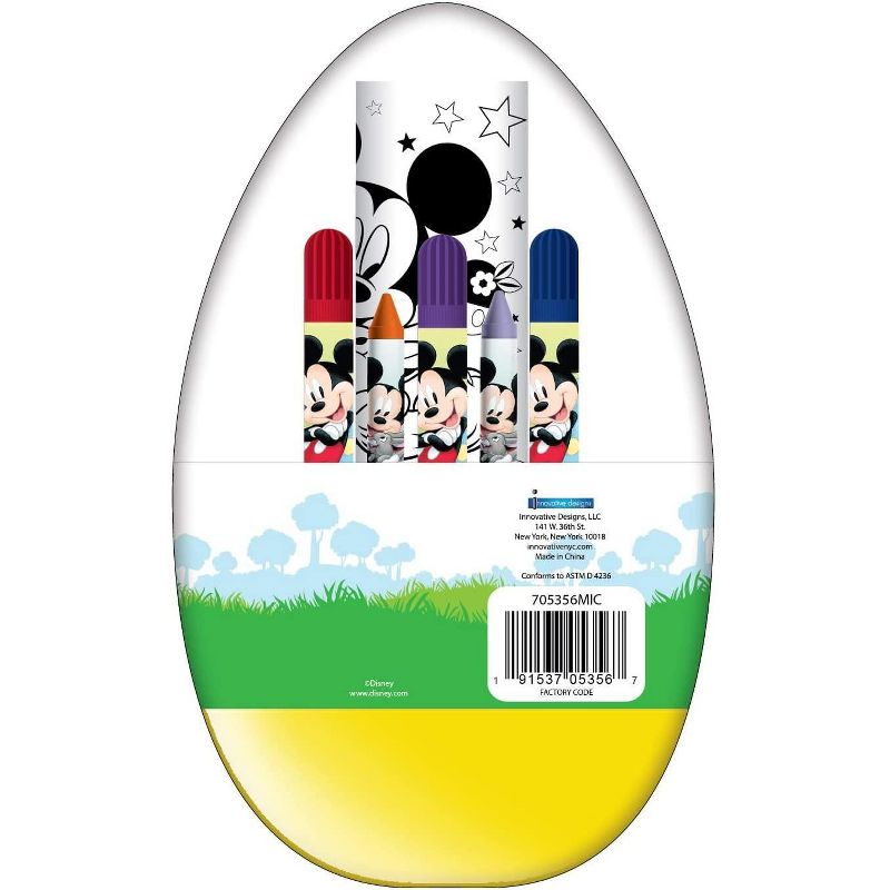 Innovative Designs Mickey Activity Egg Craft Kit | Coloring Pages | Stickers | Markers | Crayons