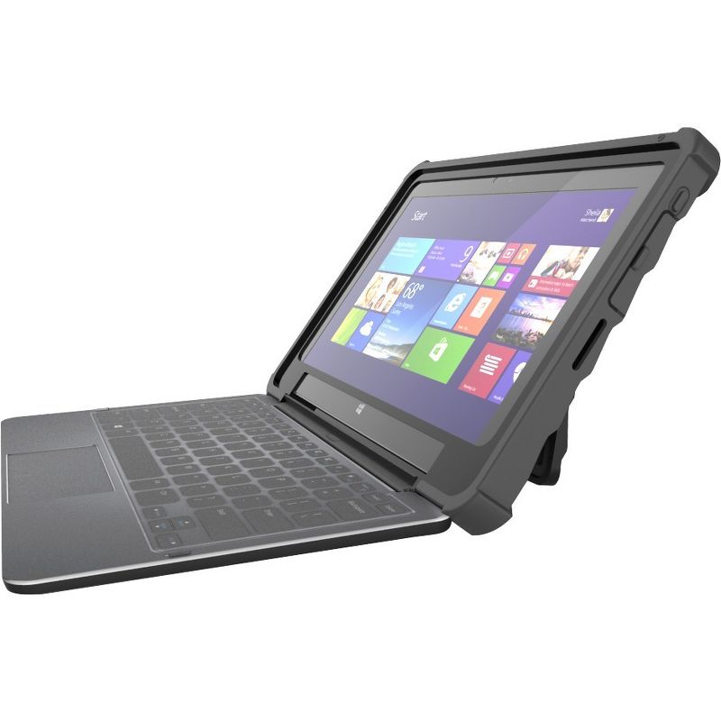 Gumdrop Hideaway Case for Notebook - Black - For Notebook - Black - Shock Absorbing - Rubber