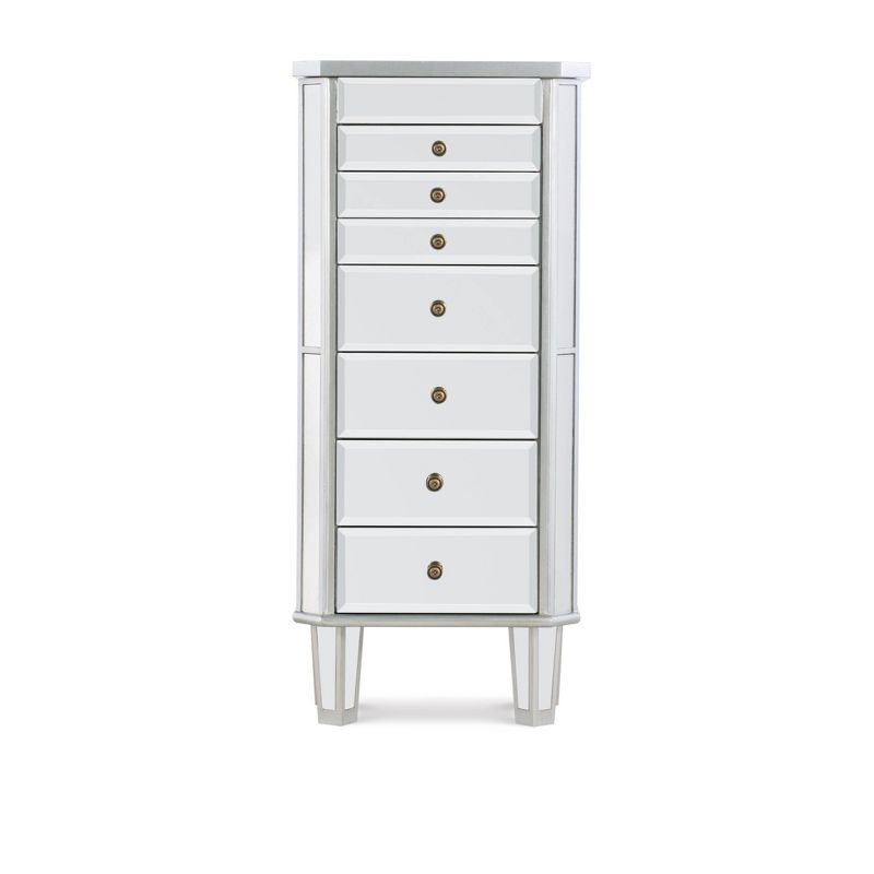 Lola Cheval Mirror/Jewelry Wardrobe Black - Powell Company