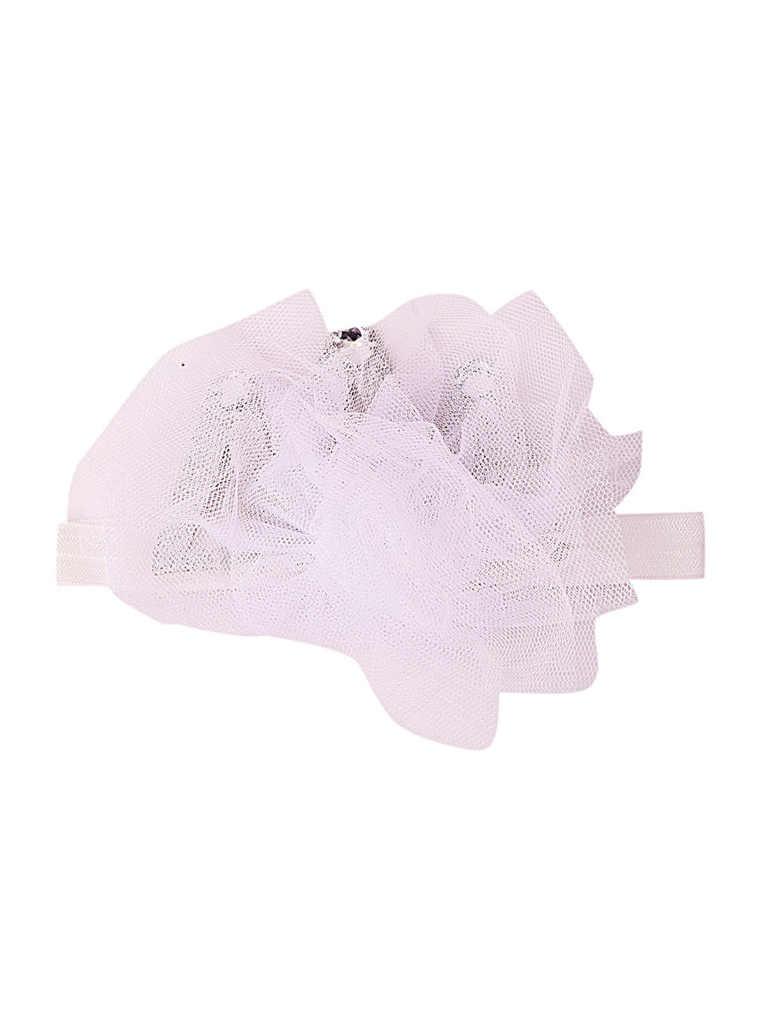 Baby Moo Dressy Floral Grey 3 Pcs Hairband and Socks Set