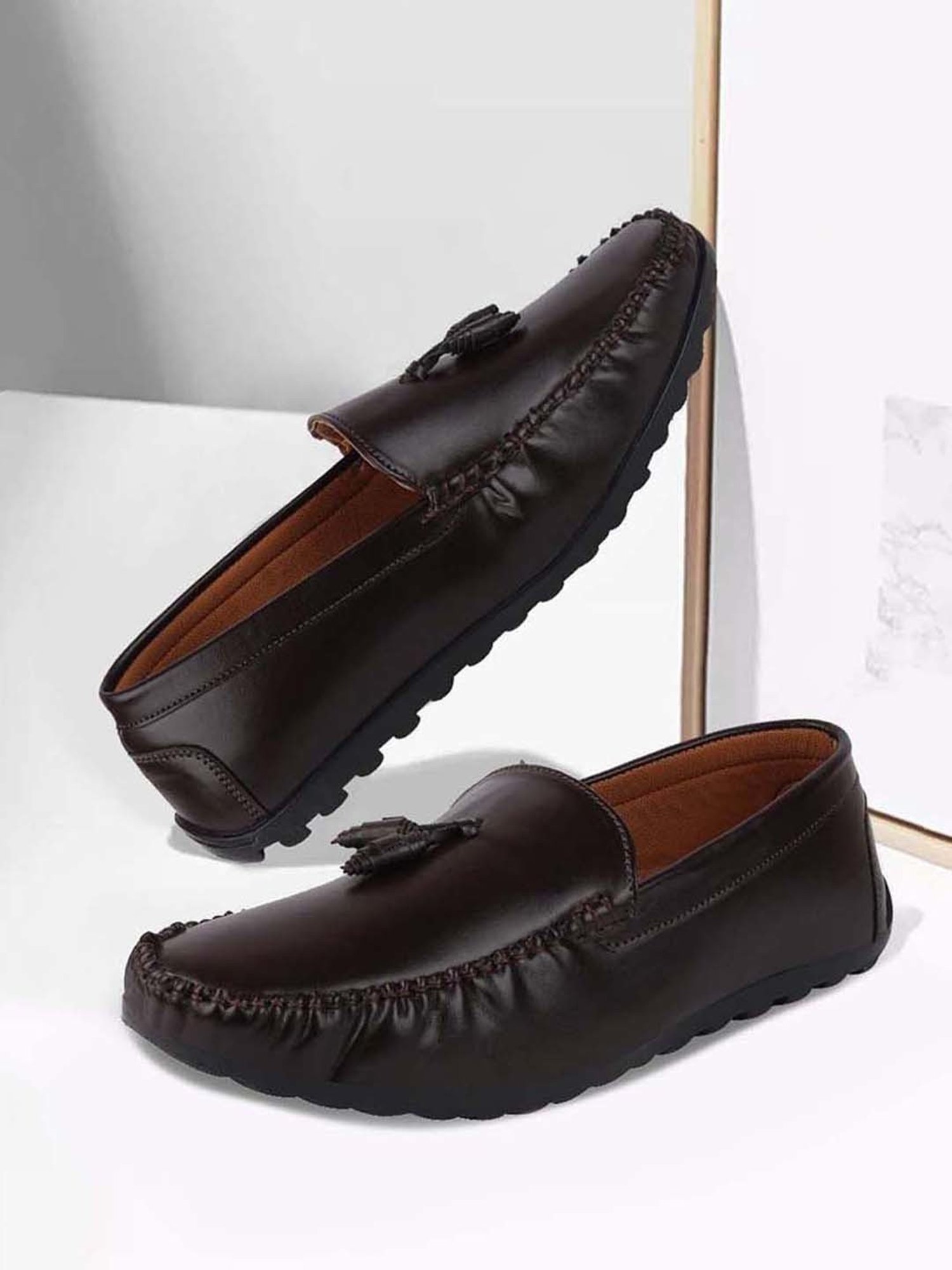 Fausto Men's Brown Casual Mocassins