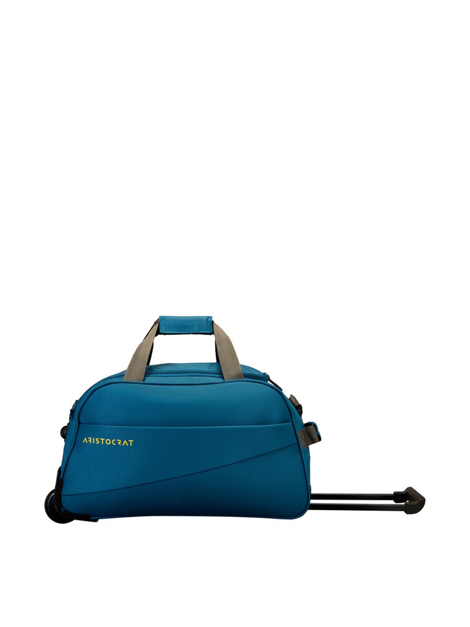 Aristocrat Teal Blue 2 Wheel Medium Duffle Trolley - 33 cm