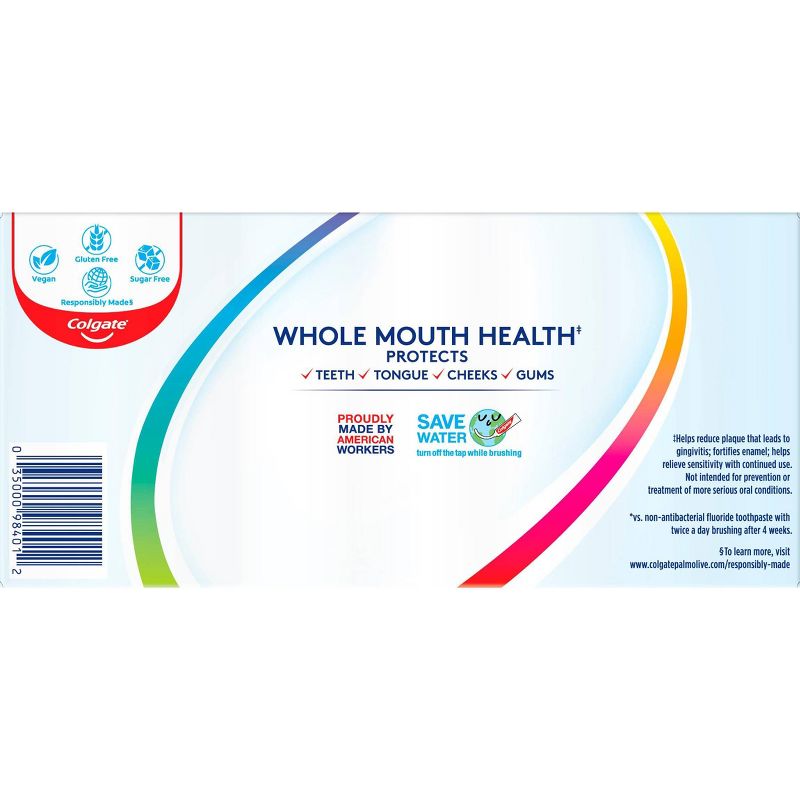 Colgate Total Activated Charcoal Whitening Toothpaste - Gentle Stain Removal - Mint - 4.8oz/2pk