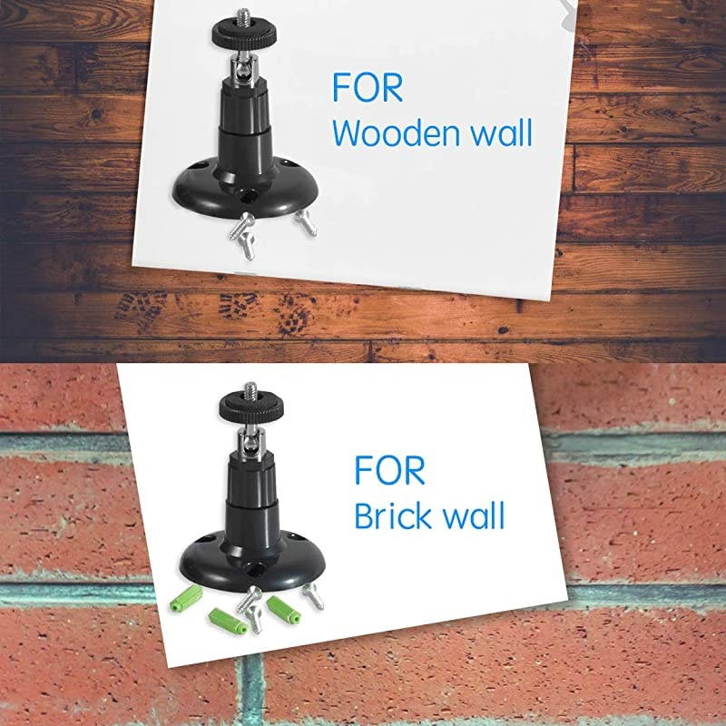 360 Degree Adjustable Mounting Bracket for Ring Stick Up Cam Wired, Ring Stick Up Cam Battery & Ring Indoor Cam HD Security Camera, Camera Accessories