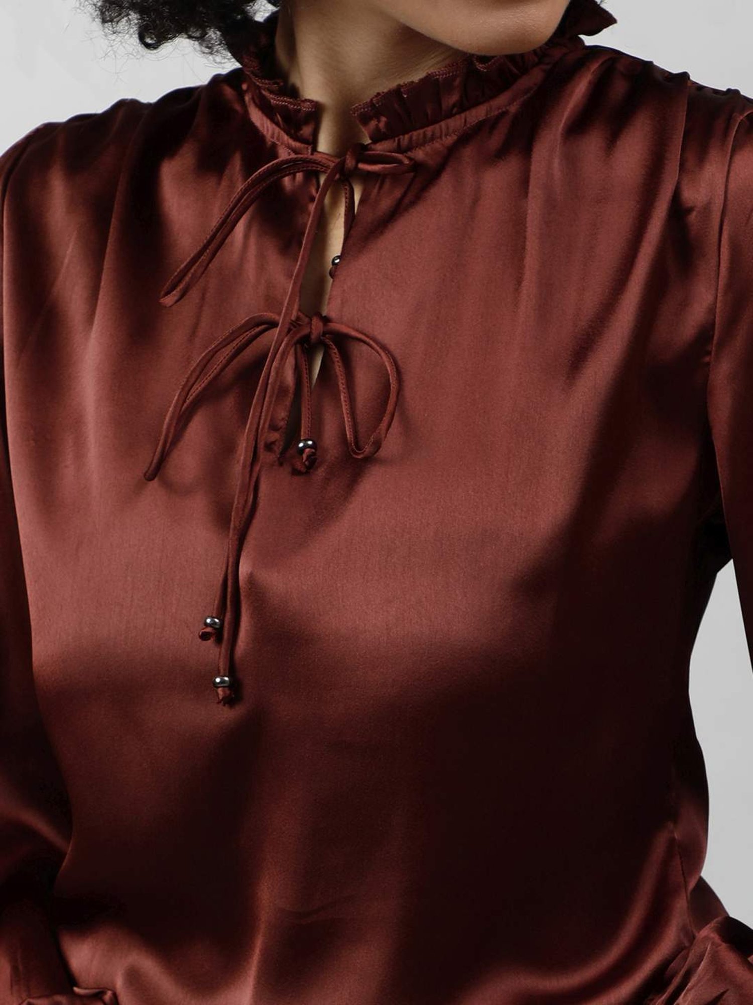 PURYS Brown Relaxed Fit Top