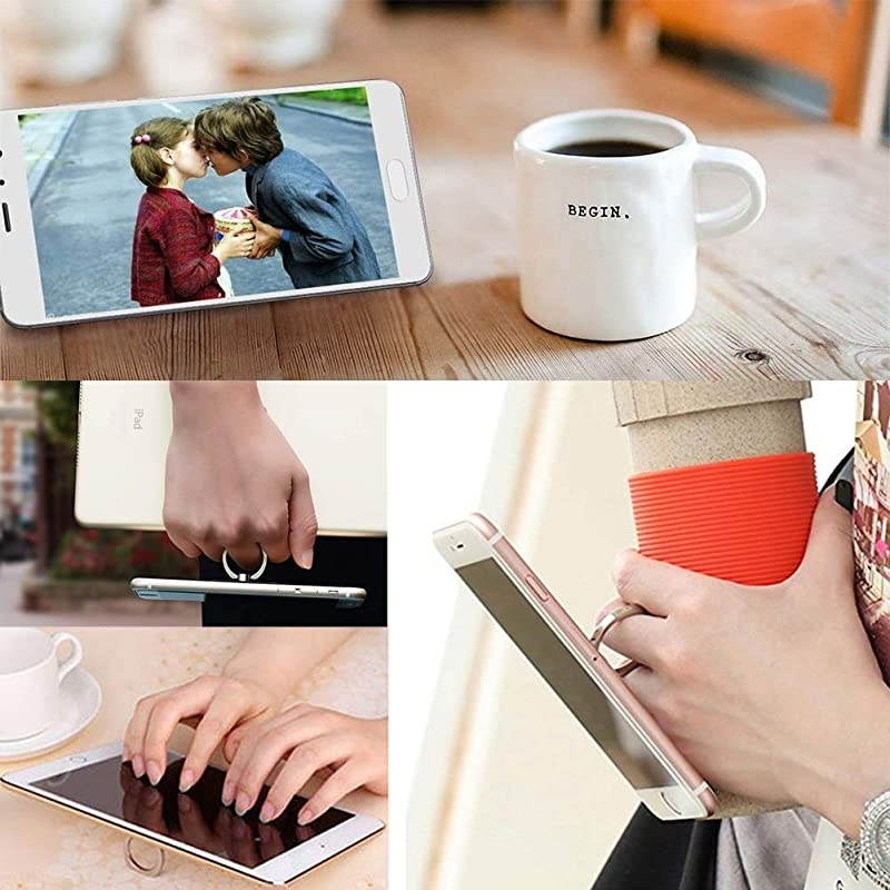 Three PackRing Phone Holder Grip for SmartphonesTabletsPads Marble