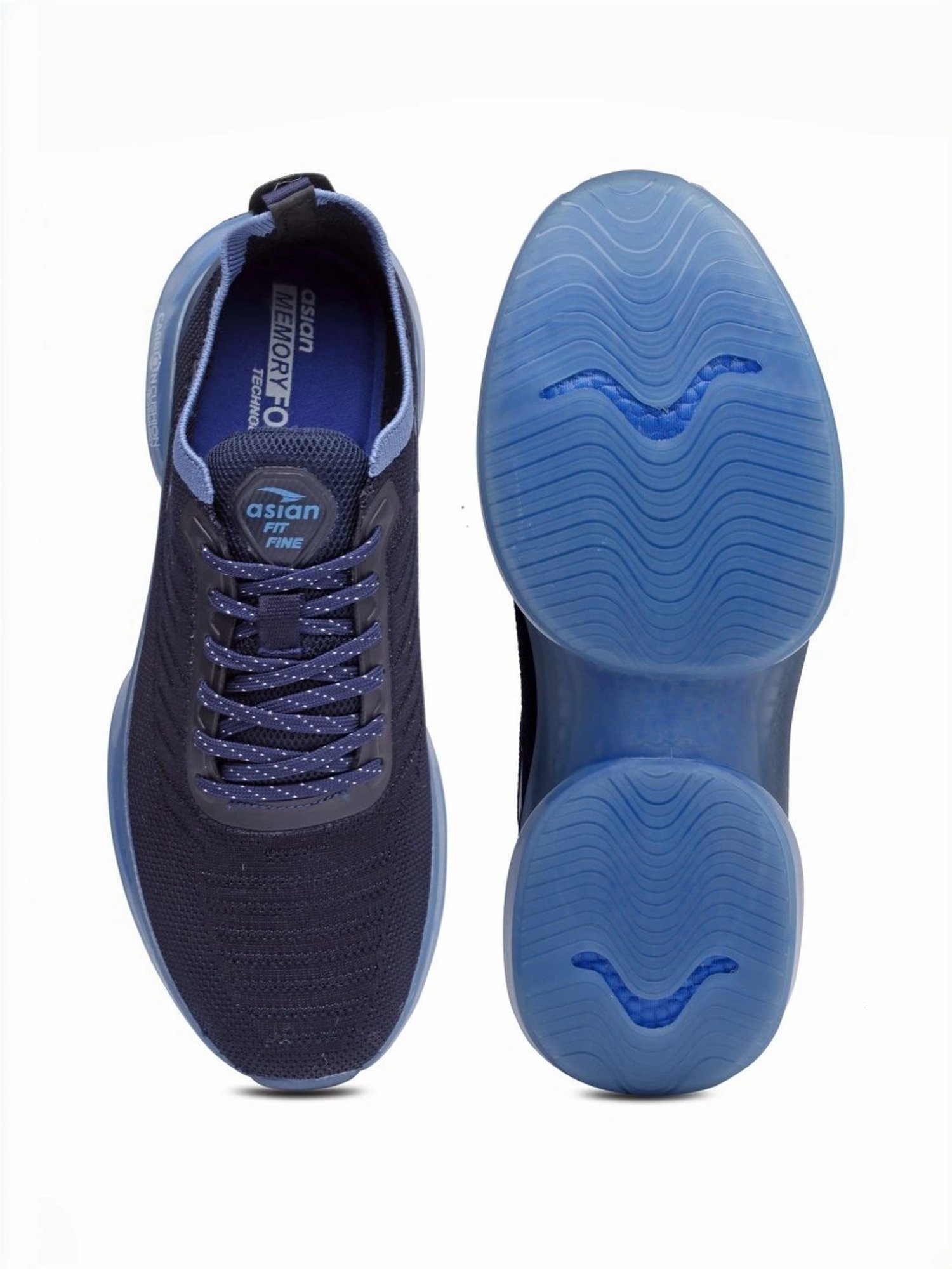 Asian Men's Navy Running Shoes