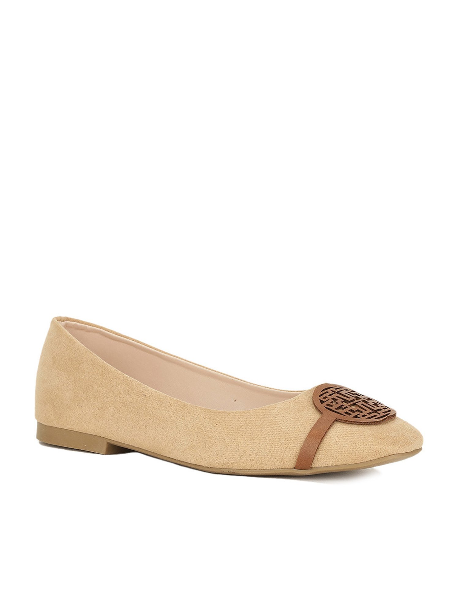 Bata Women's Beige Flat Ballets