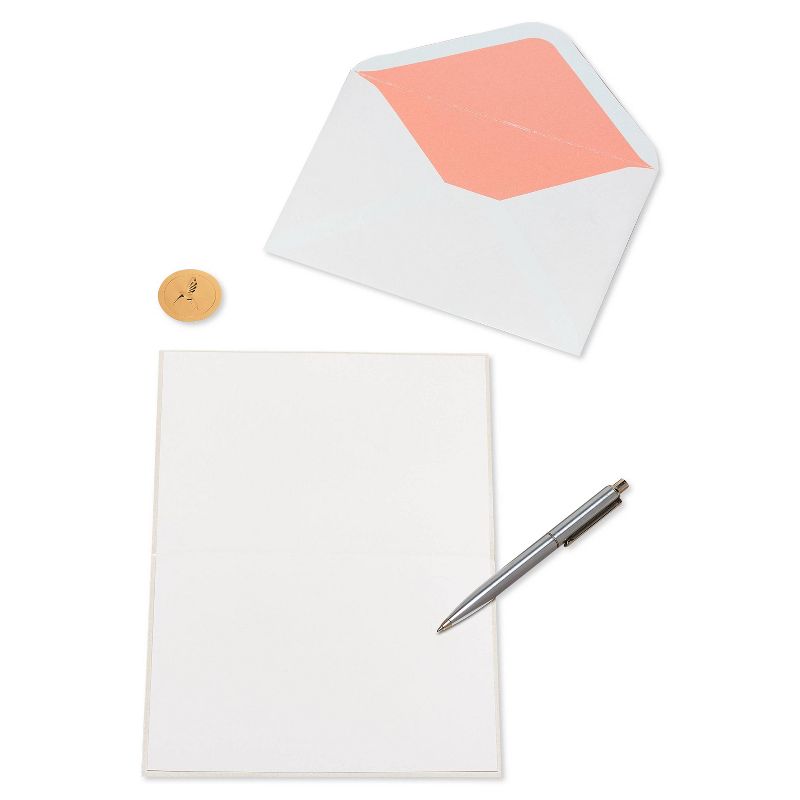 White Card Stock Half Fold Greeting Cards for DIY Craft, Notes, Glossy and Matte (8.5 x 5.5 In Folded, 100 Sheets)