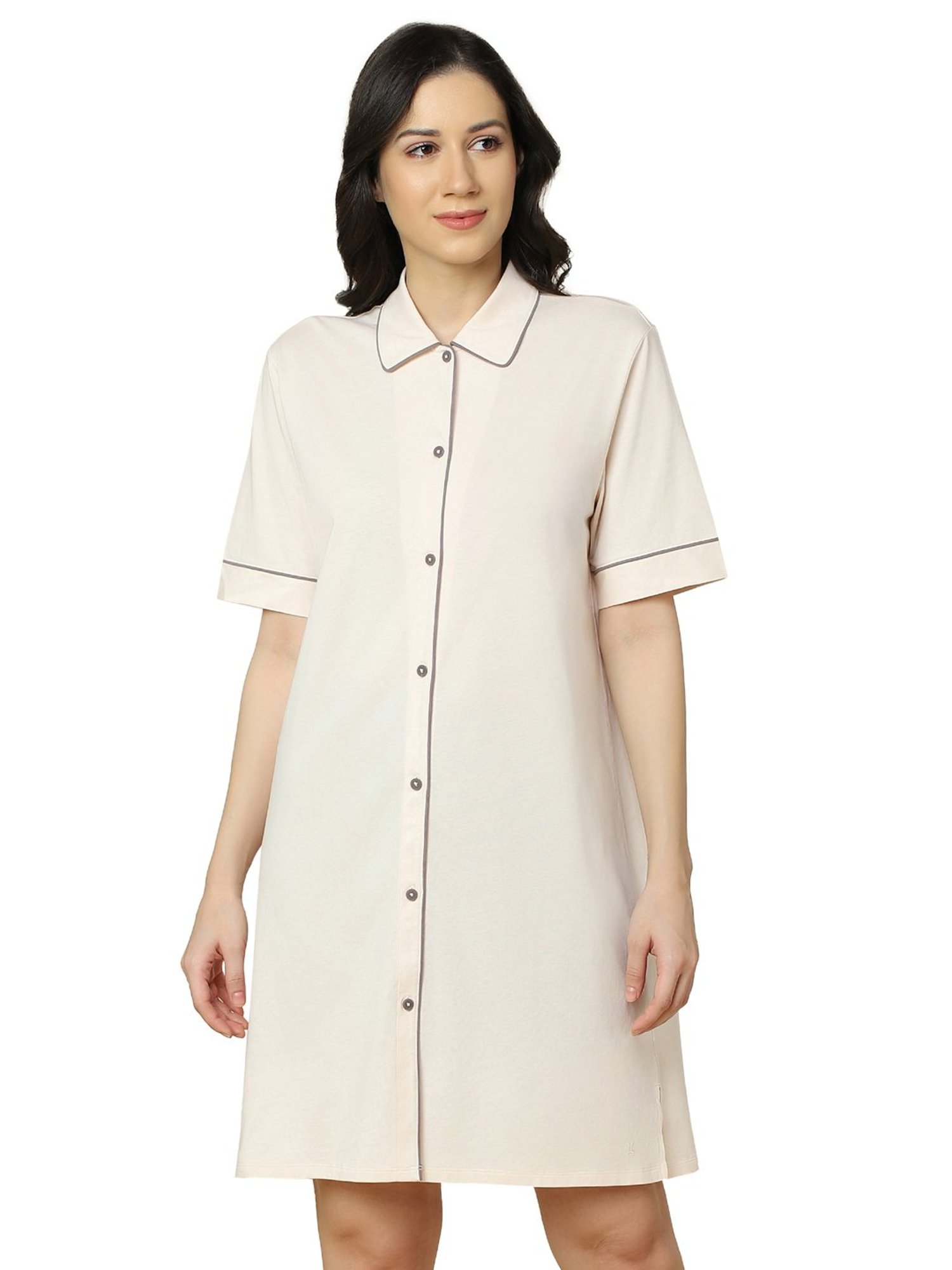 Triumph Beige Cotton Nightdress