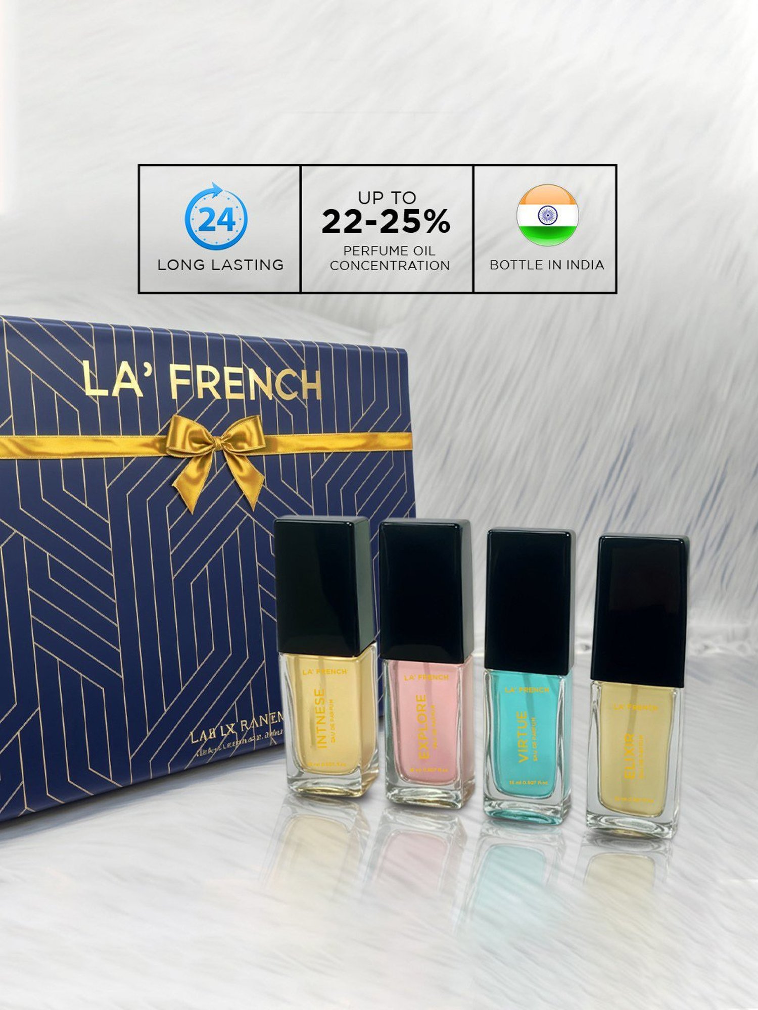 La'french Elixir, Explore, Intnese & Virtue Eau de Parfum Gift Set