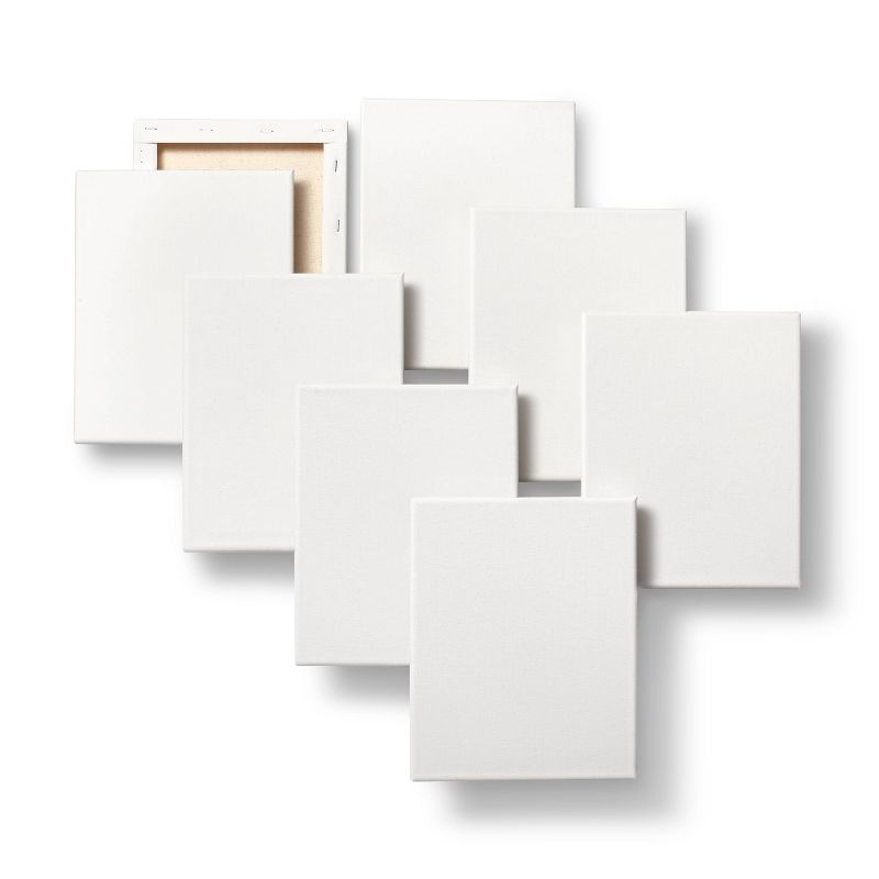 8pk 8"x10" Stretched Canvas White - Mondo Llama™