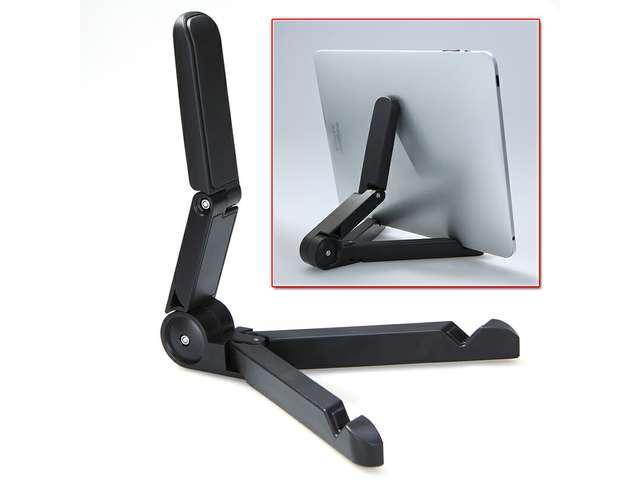 Portable Fold-up Stand Holder for Apple iPad Mini/Kindle Fire/Galaxy Tab/Other 7"-10" Tablets Black