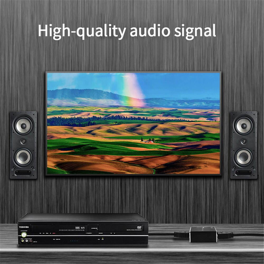 4K/60HZ HD HDMI 2.0 Audio Extractor Splitter Distributor for Blu-Ray Player Support 3D High Resolution Premium YUV 4:4:4
