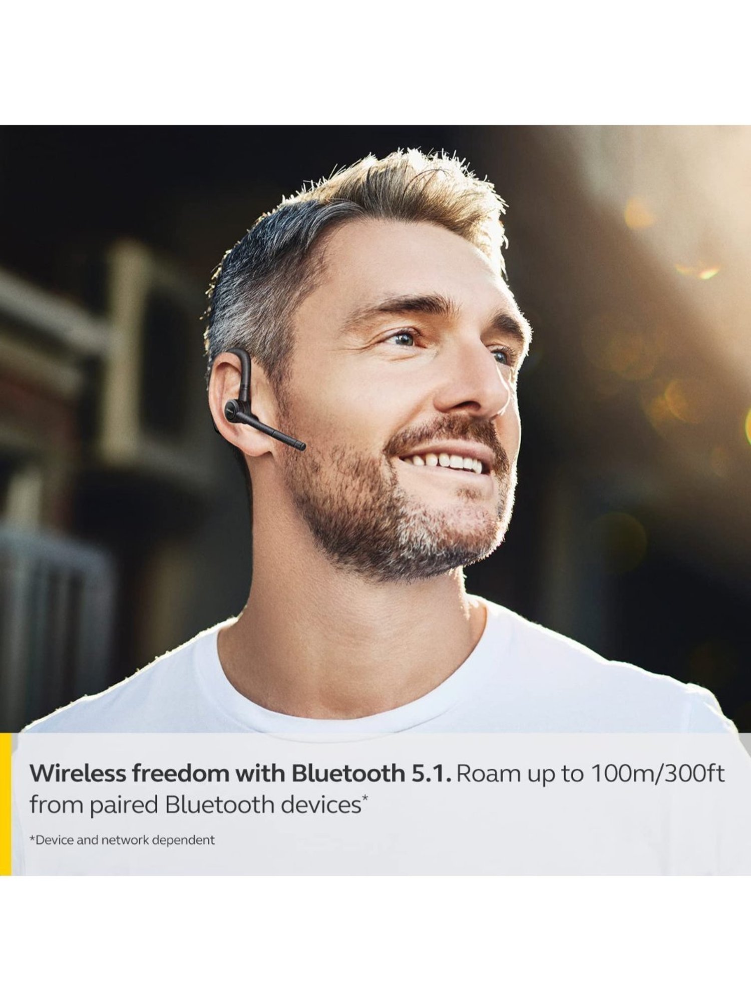 Jabra Talk 65 Mono In Ear Wireless Single Ear Earbuds with 2 Noise-Cancelling Mics (Black)