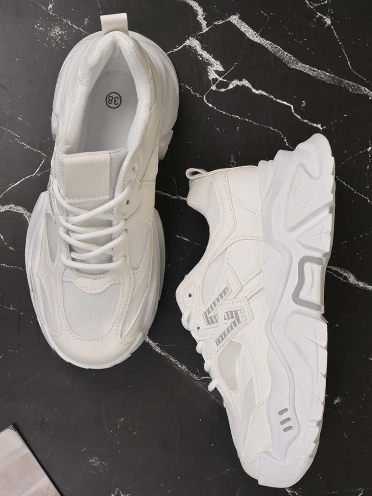 Jove Women's White Casual Sneakers