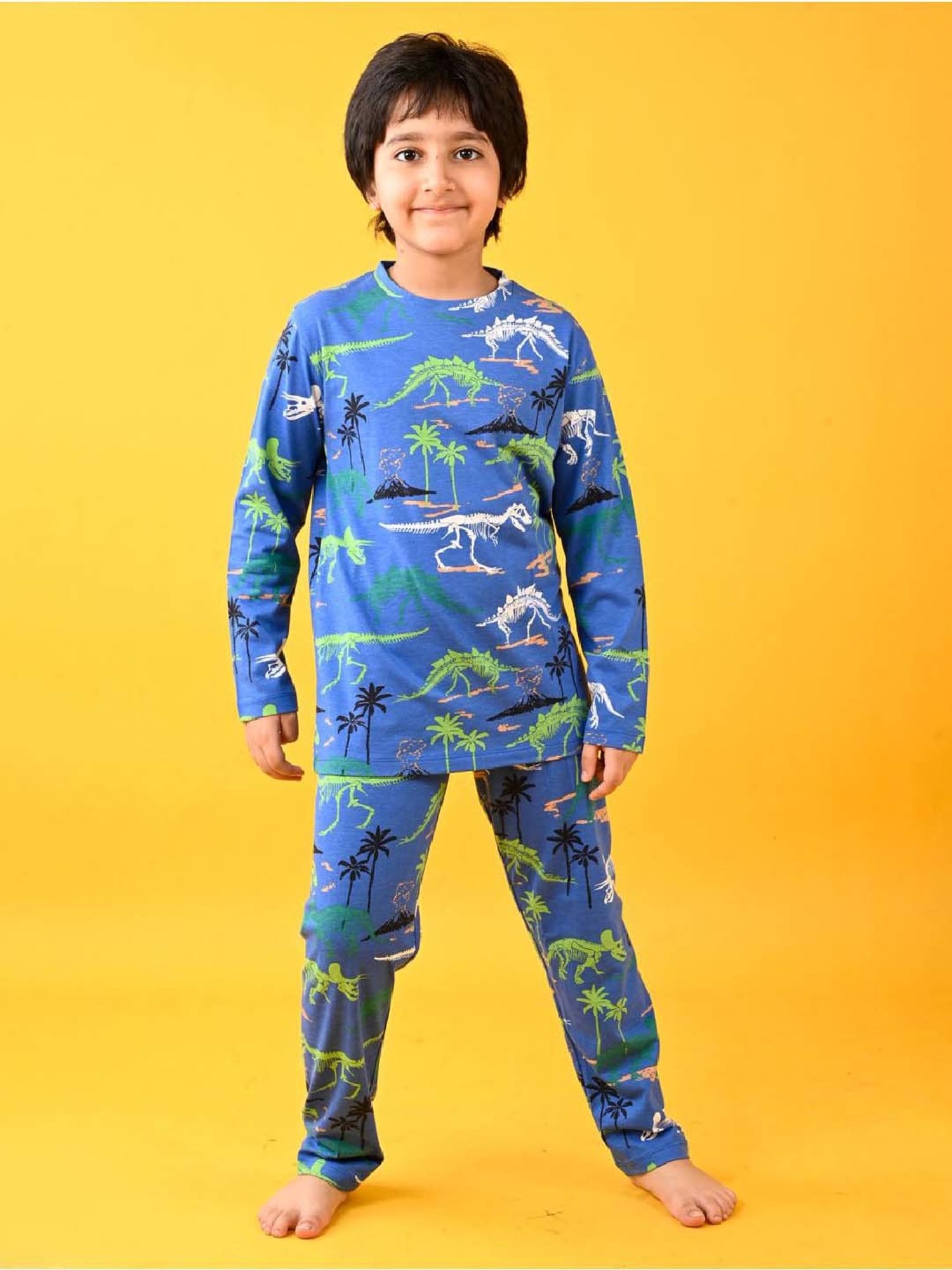 Anthrilo Boys Royal Printed Full Sleeves Night Suits