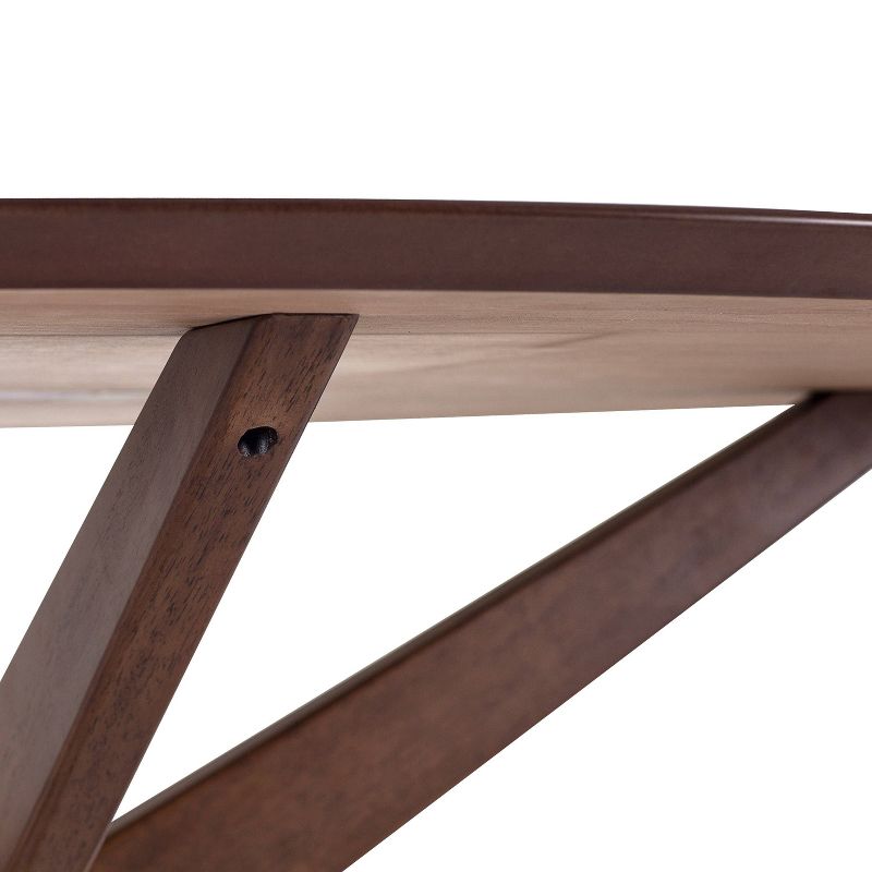 Farrah Oval Dining Table Walnut - Poly and Bark