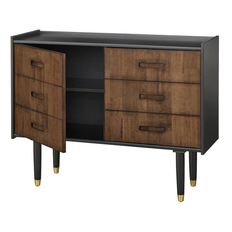 Randy Dresser and Multiuse Cabinet Black/Walnut - angelo:HOME