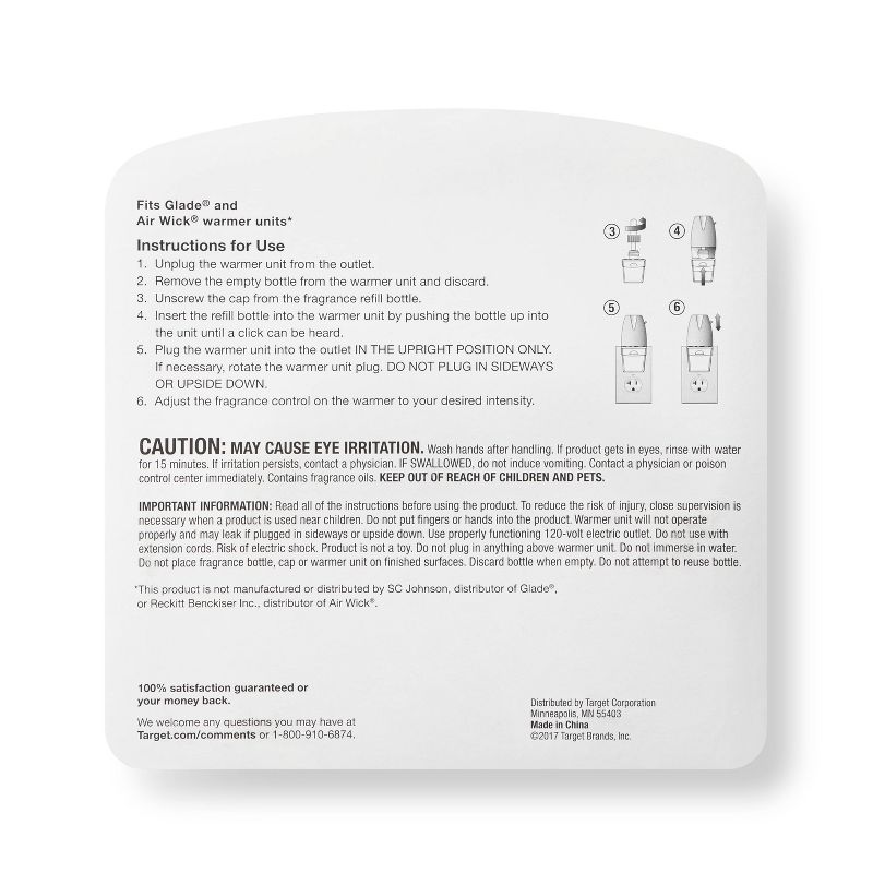 Fresh Linen Oil Air Freshener Refill - 2oz/3pk - up & up™ (Fits Glade and Air Wick warmers)