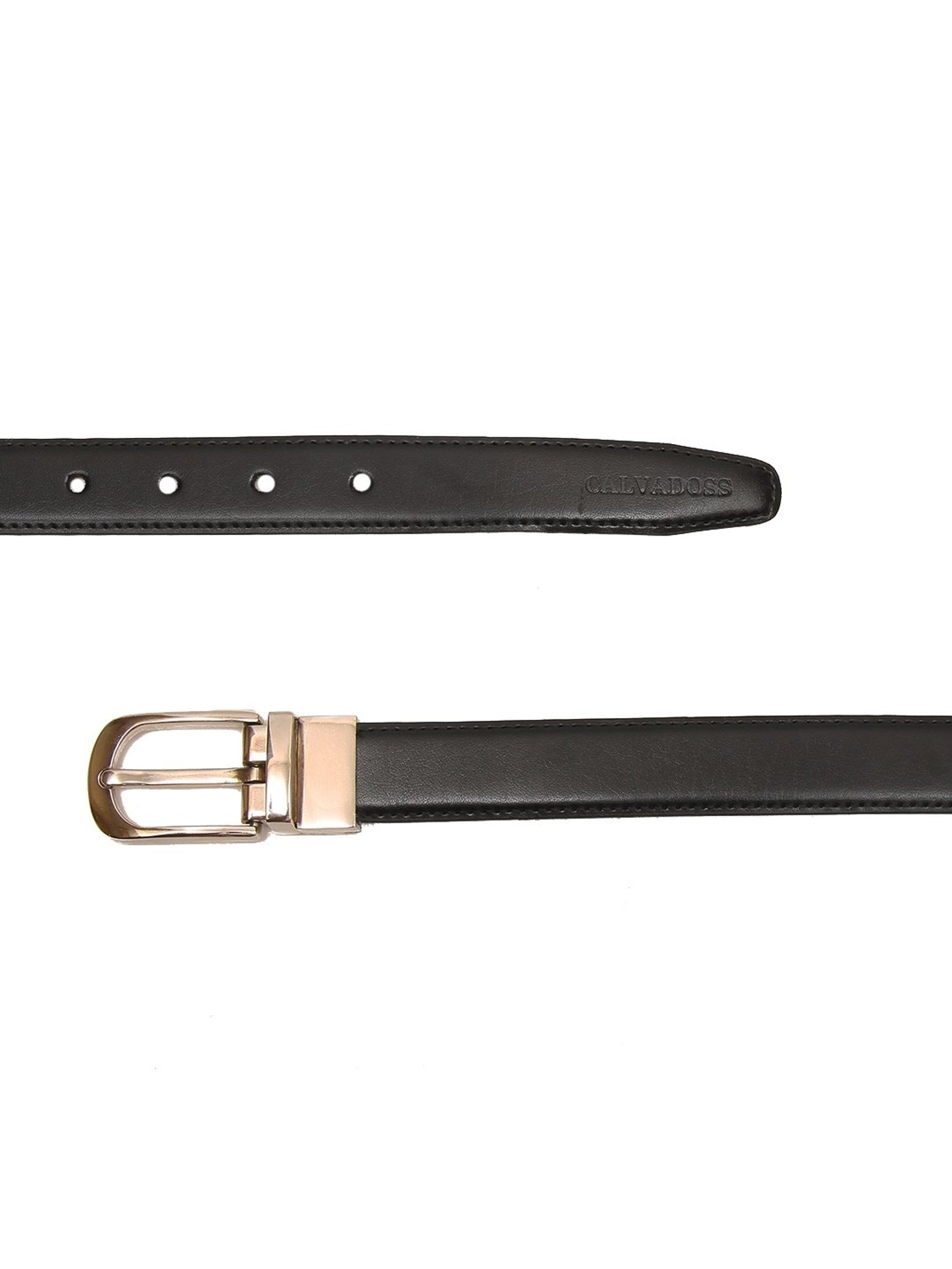 Calvadoss Black & Brown Reversible Belt for Women
