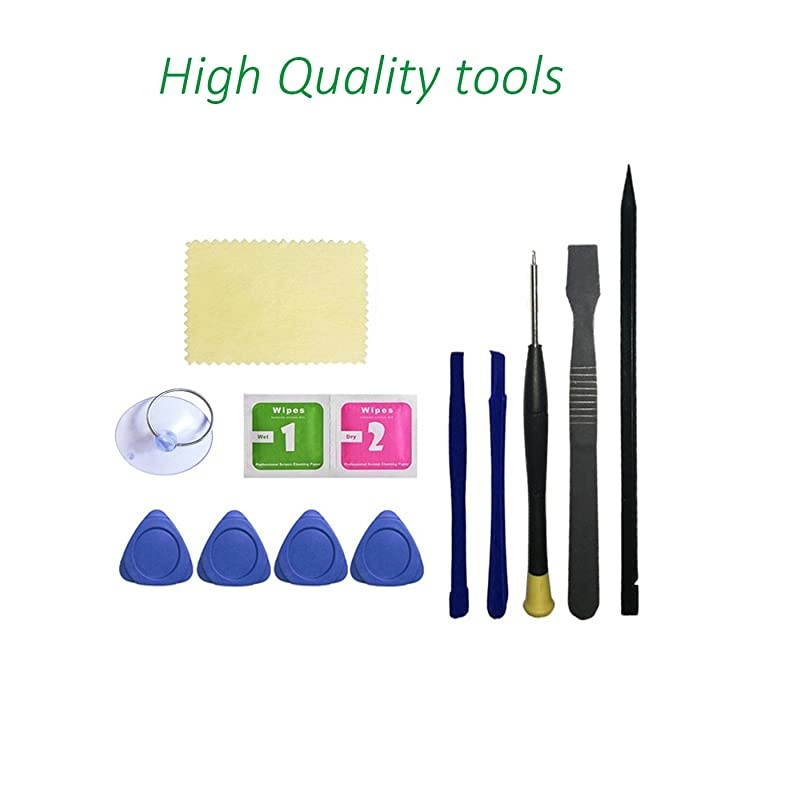 for iPad Air 1st Generation Touch Screen Digitizer Replacement Front Glass Assembly Includes Home Button + Camera Holder+PreInstalled Adhesive with Tools kitWhite