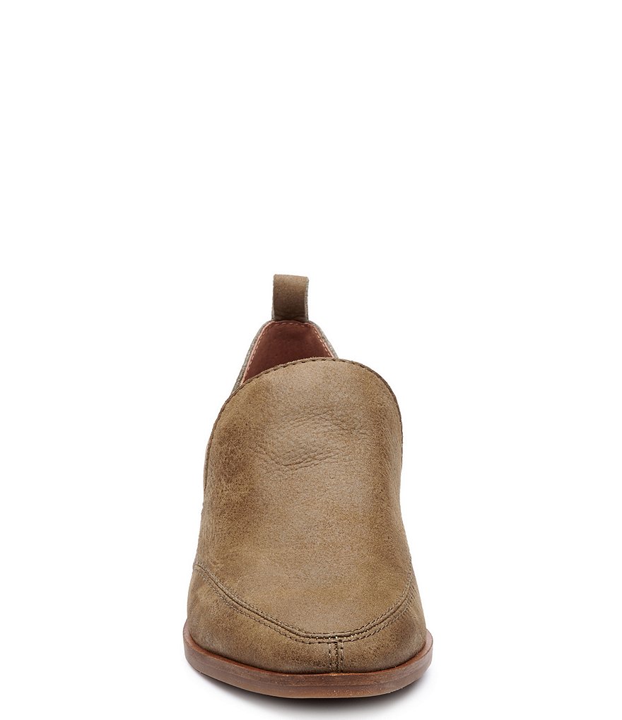 Lucky Brand Mahzan Leather Side Slit Pointed Toe Loafers