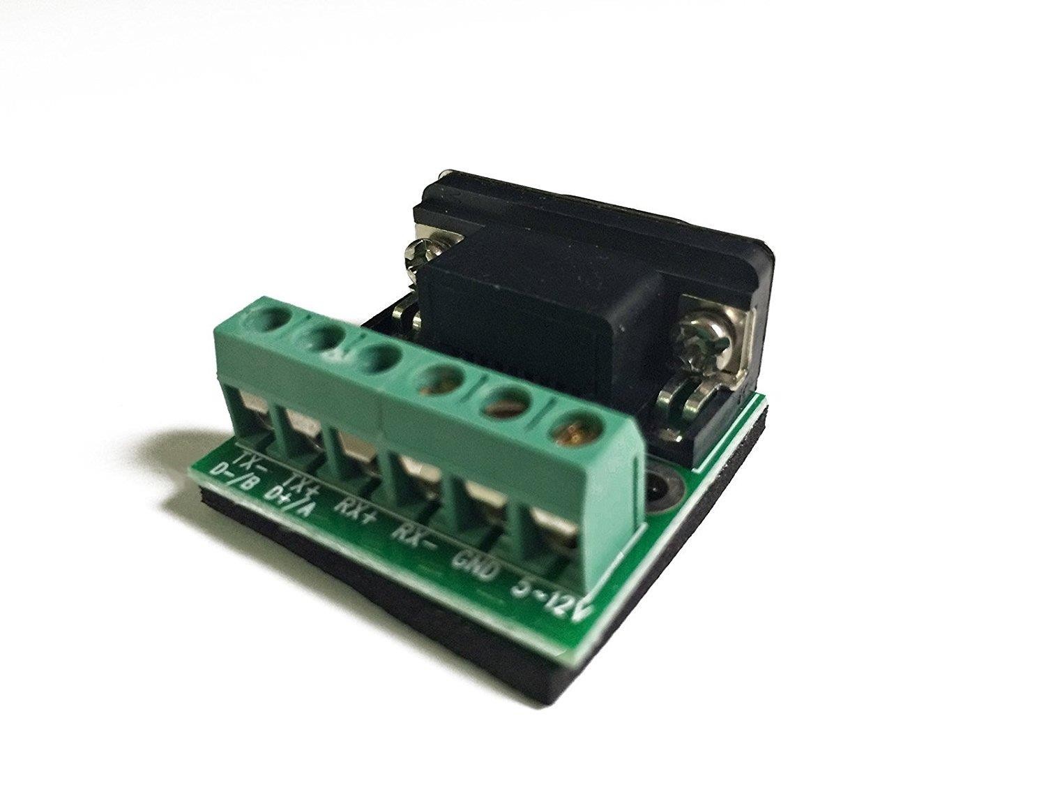 RS422 RS485 Serial DB9 to Terminal Block Adapter