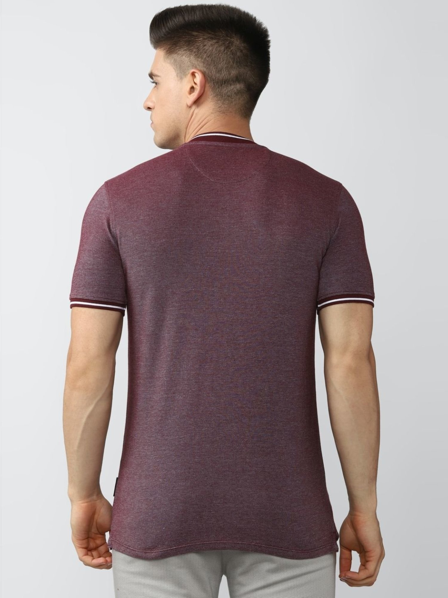 V Dot Purple Slim Fit T-Shirt