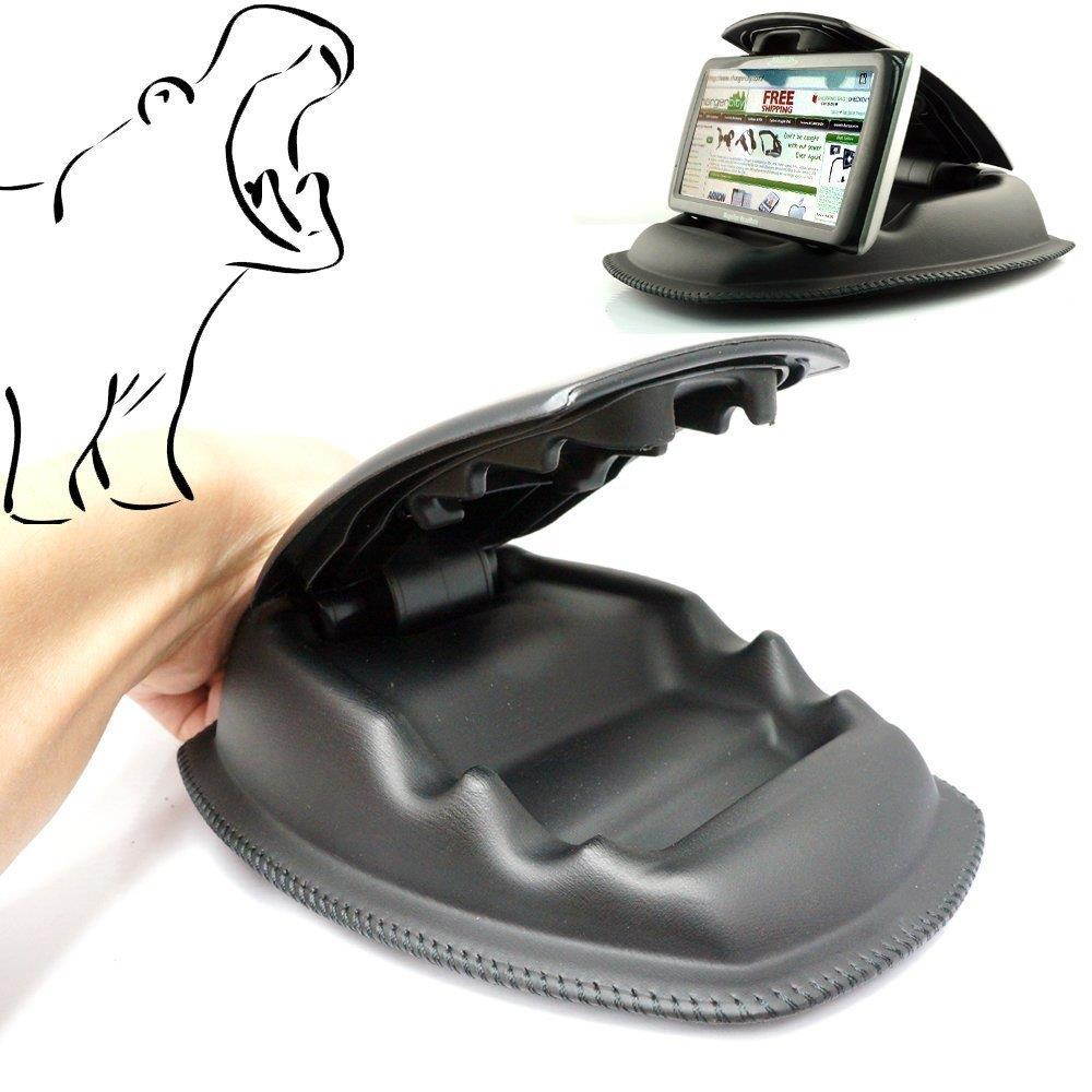 ChargerCity Hippo Series Nonslip Dashboard Beanbag Friction Mount w/Universal Smartphone Denture for Apple iPhone XR XS MAX X 8 7 Plus Samsung Galaxy S8 S9 Note Google Pixel XL LG V30 ONEPLUS Phone