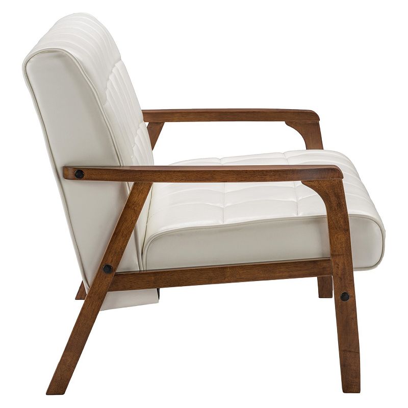 Mid-Century Masterpieces Loveseat White - Baxton Studio
