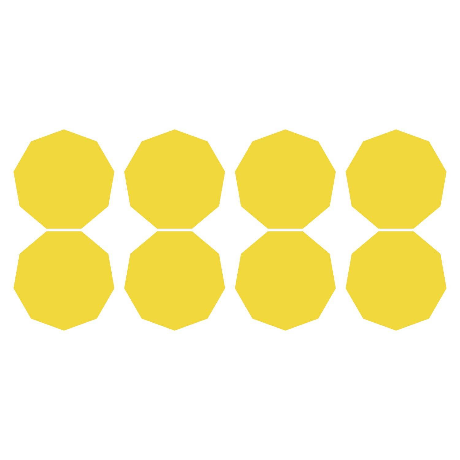 LiteMark 2 Inch Blue Nonagon Decals - Pack of 80