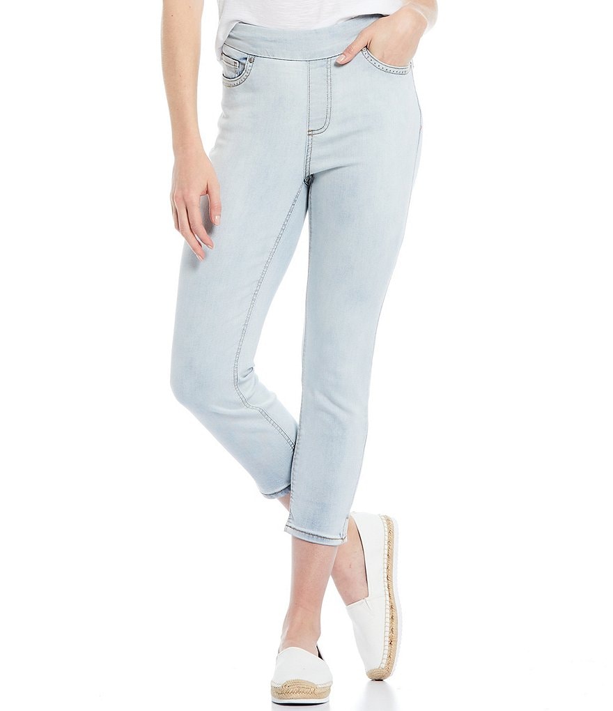 Westbound Petite Size the HIGH RISE fit Denim Skinny Cropped Pants
